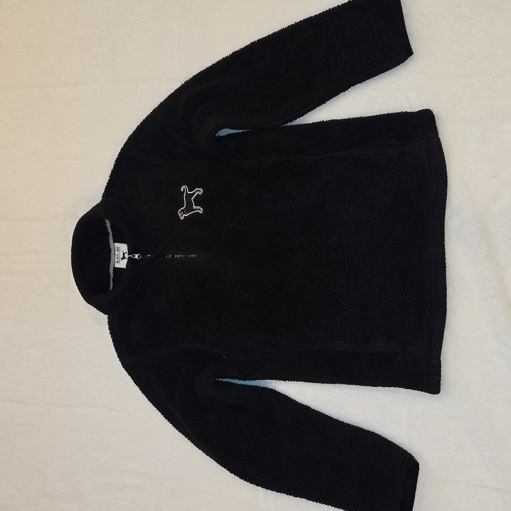 Black Quarter-Zip Fleece / Sherpa  Pullover  by Black Dog Outfitters